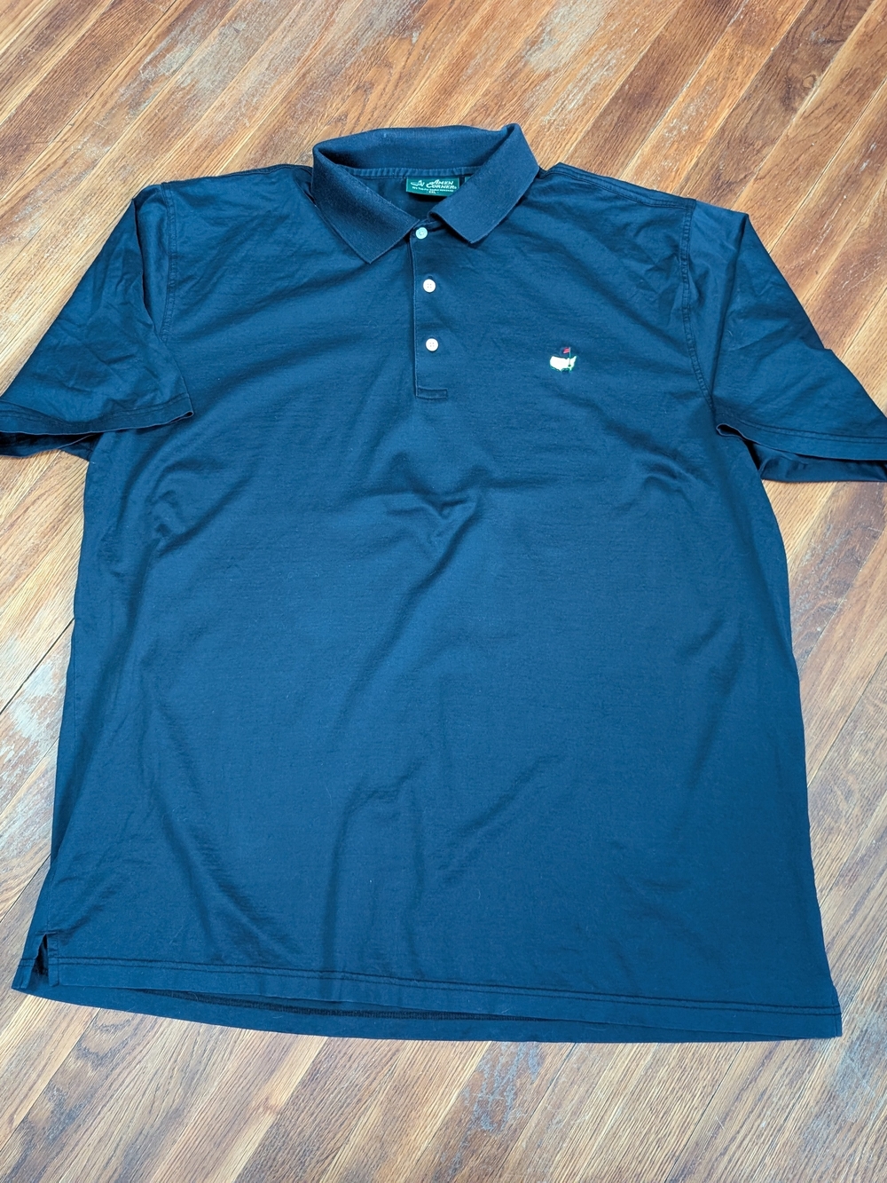 Masters Amen Corner Mens XXL Pima Cotton S/Sleeve Blue Golf Polo Shirt